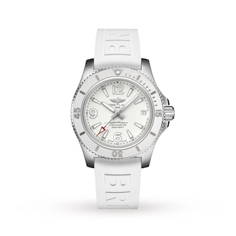 Breitling Superocean Automatic 36 White Rubber Strap Watch Breitling Superocean Automatic 36 White Rubber Strap Watch
