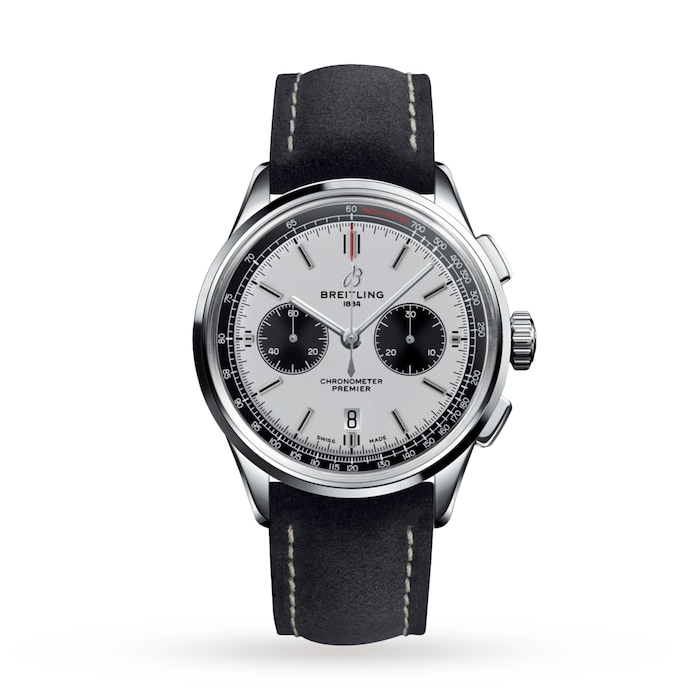 Breitling Premier B01 Chronograph 42 Leather Strap Watch