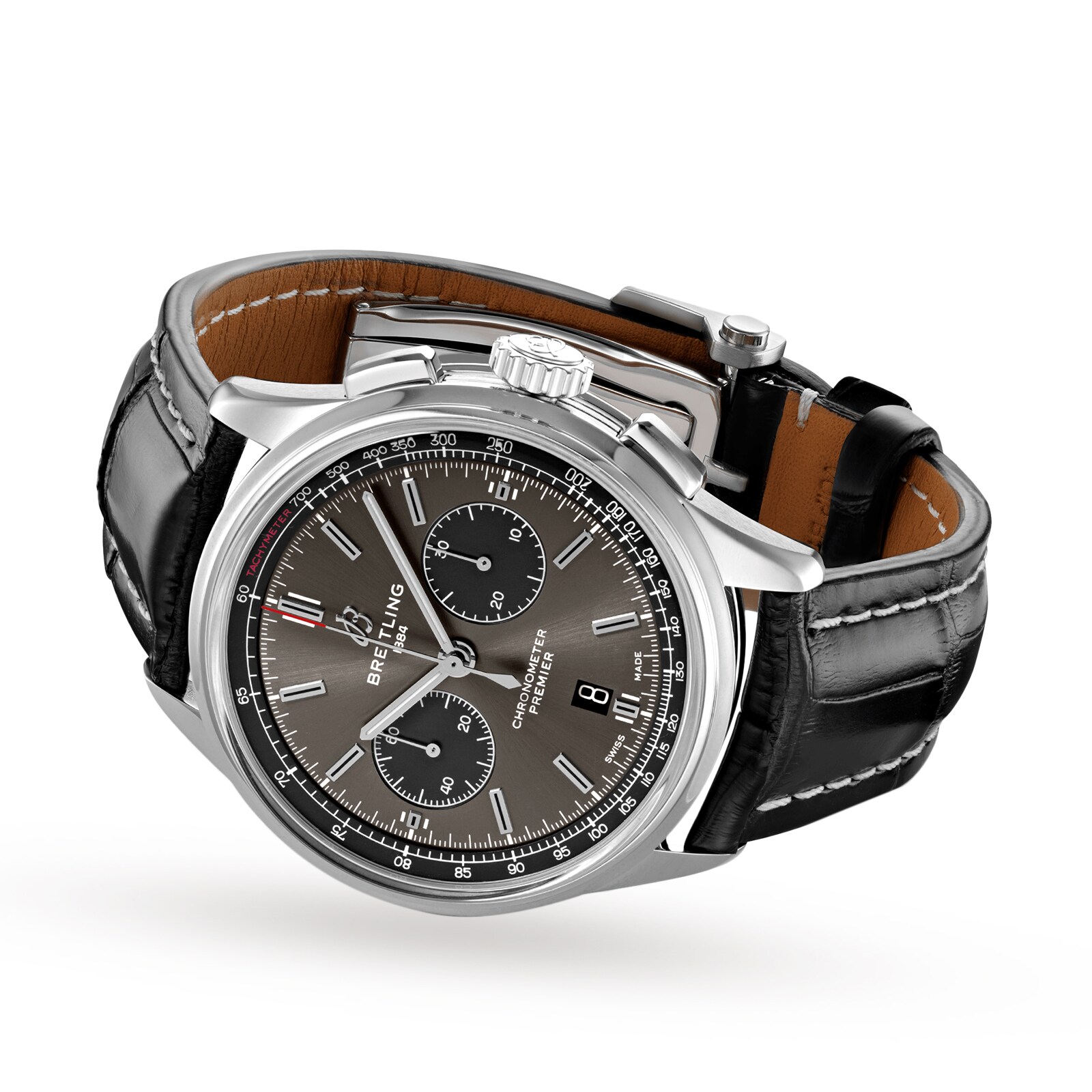 Breitling Premier B01 Chronograph 42 Leather Strap Watch