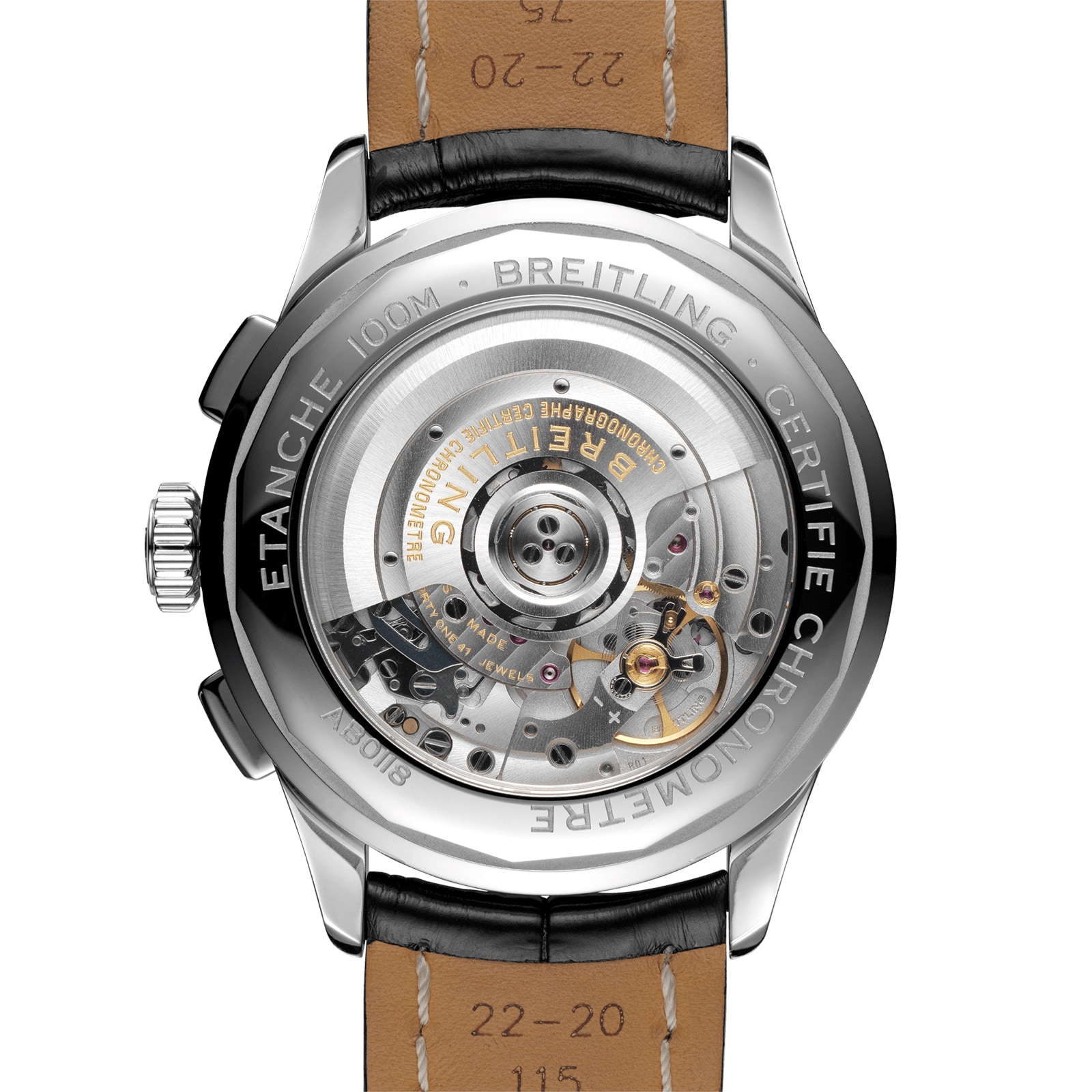 Breitling Premier B01 Chronograph 42 Leather Strap Watch Breitling Premier B01 Chronograph 42 Leather Strap Watch