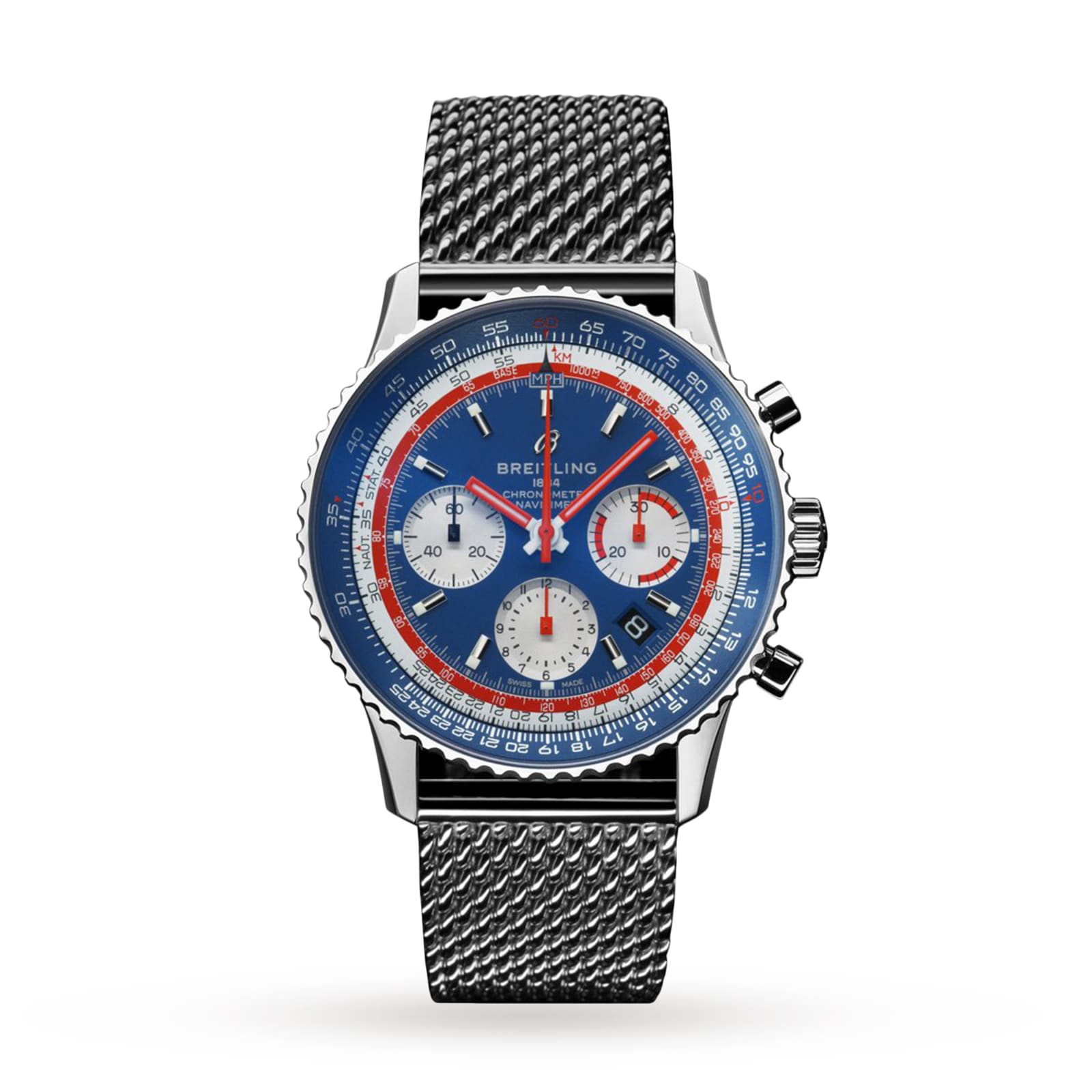 Breitling Navitimer B01 Chronograph 43 Pan Am Watch AB01212B1C1A1 Watches Of Switzerland UK