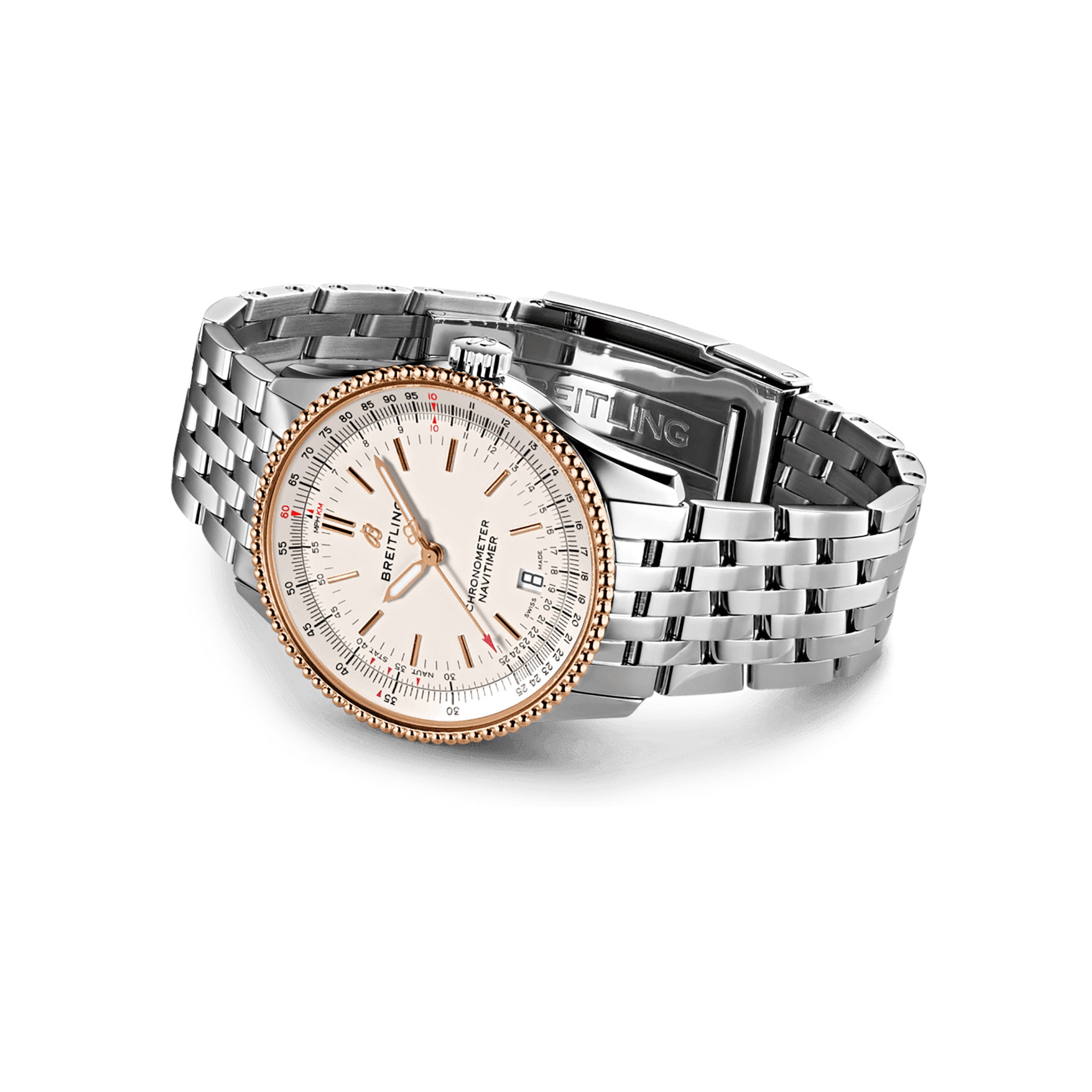 Breitling Navitimer Automatic 38 Stainless Steel & 18k Red Gold Watch Breitling Navitimer Automatic 38 Stainless Steel & 18k Red Gold Watch