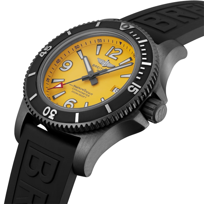 Breitling Superocean Automatic 46 Stainless Steel Rubber Strap