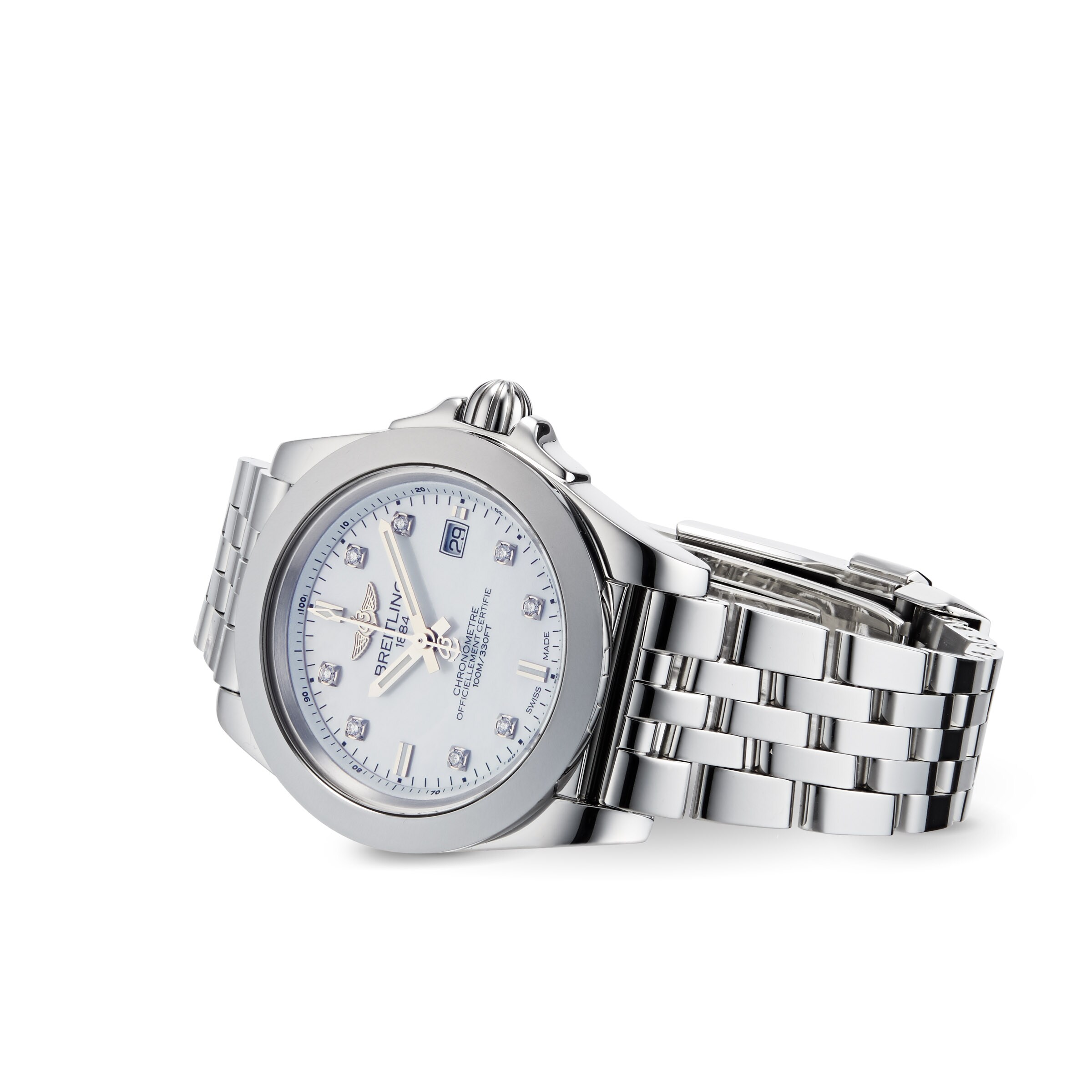 Breitling galactic 32 online sleek diamond ladies watch