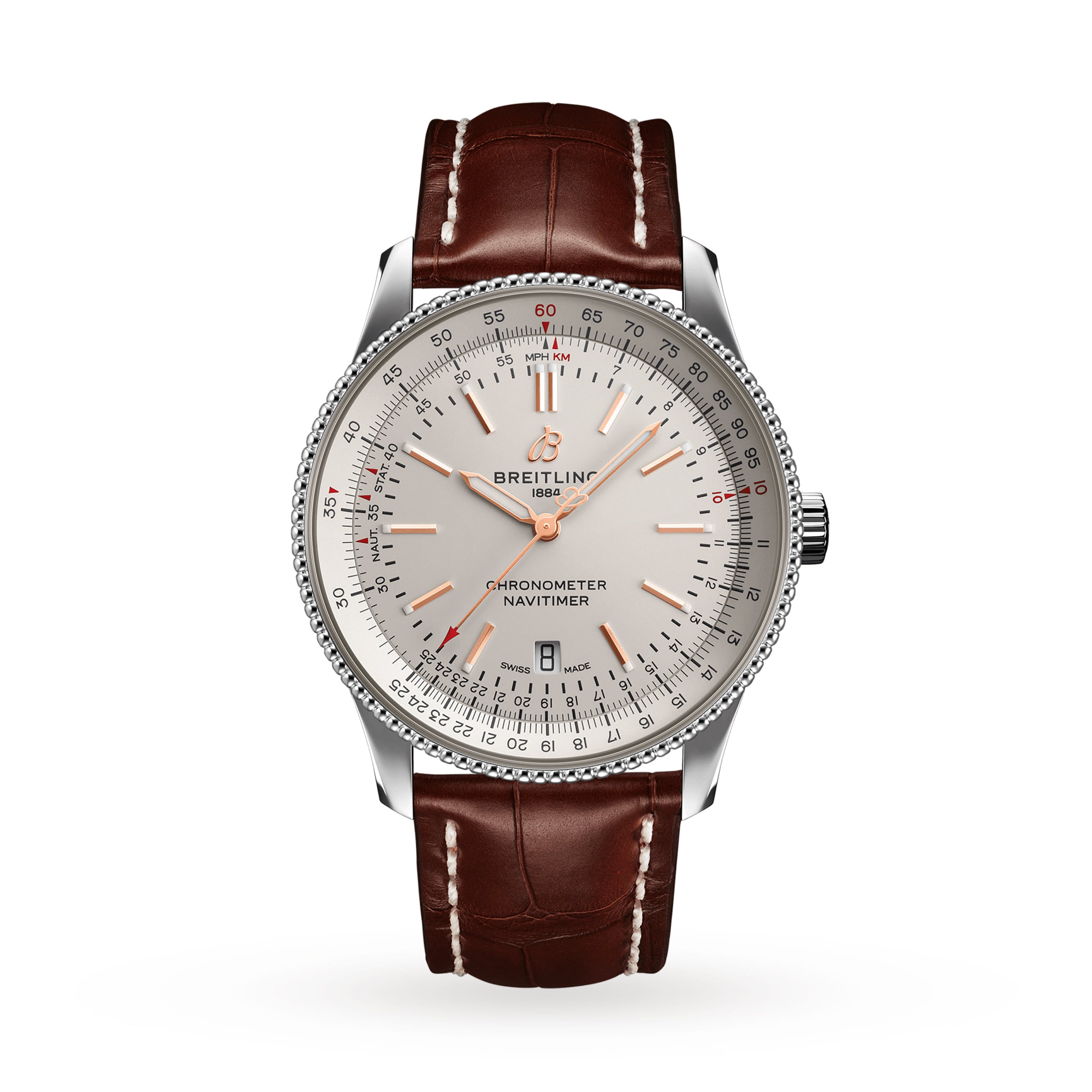 Breitling navitimer leather on sale strap