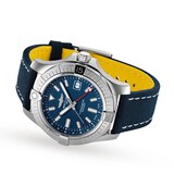 Breitling Avenger Automatic GMT 45 Leather Strap Watch