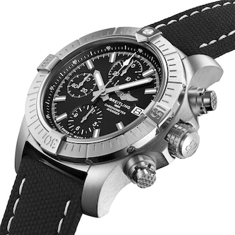 Breitling Avenger Chronograph 43 Stainless Steel Leather Strap Watch Breitling Avenger Chronograph 43 Stainless Steel Leather Strap Watch