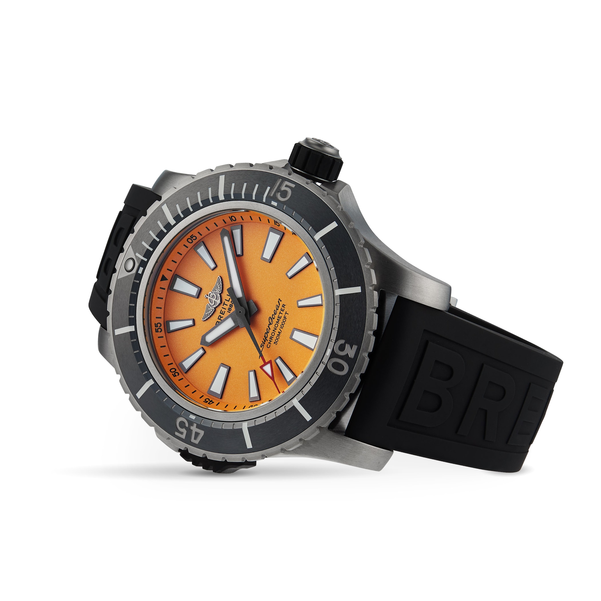 Breitling Superocean Automatic 48 Rubber Strap Watch Breitling Superocean Automatic 48 Rubber Strap Watch