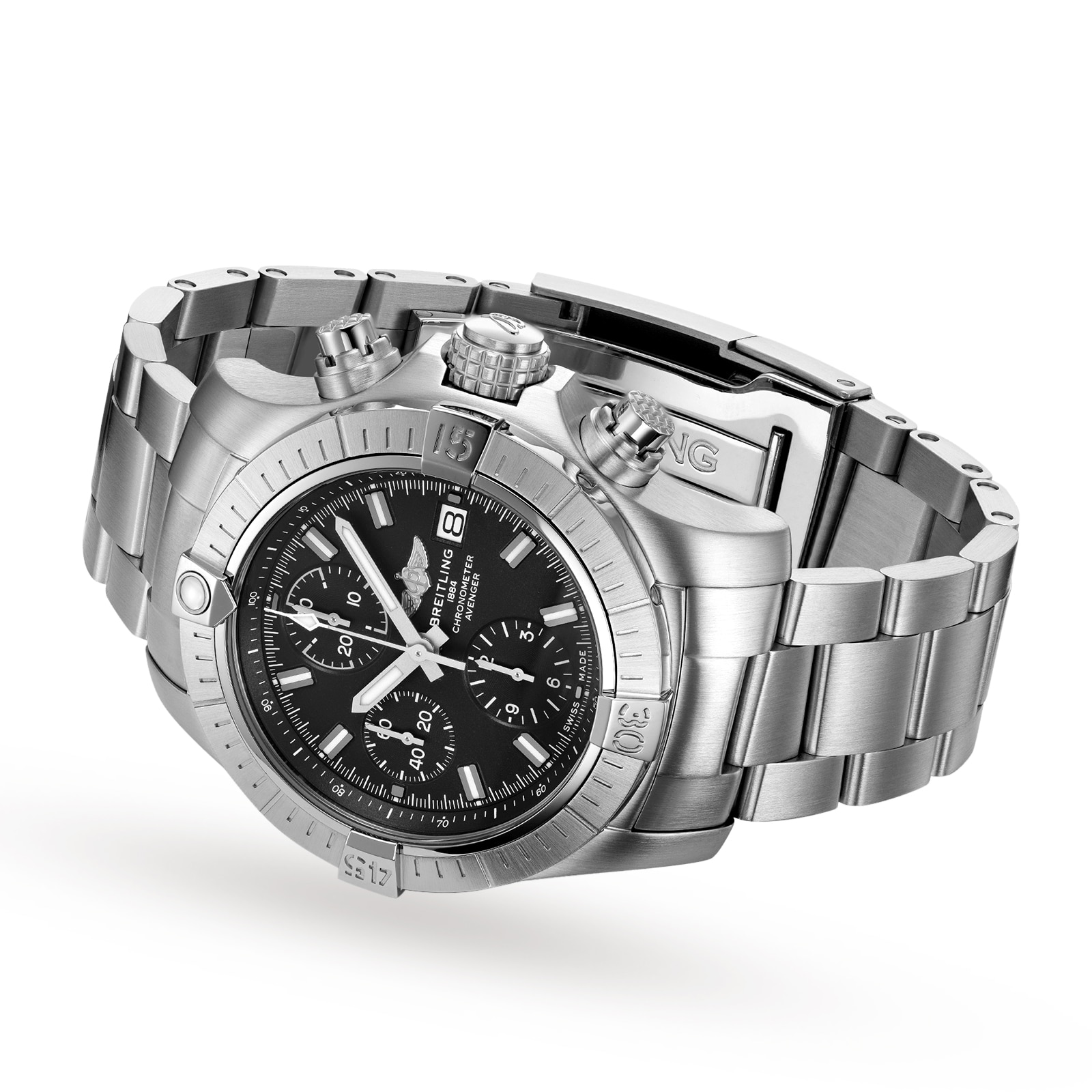 Breitling Avenger Chronograph 43 Stainless Steel Watch A13385101B1A1 ...