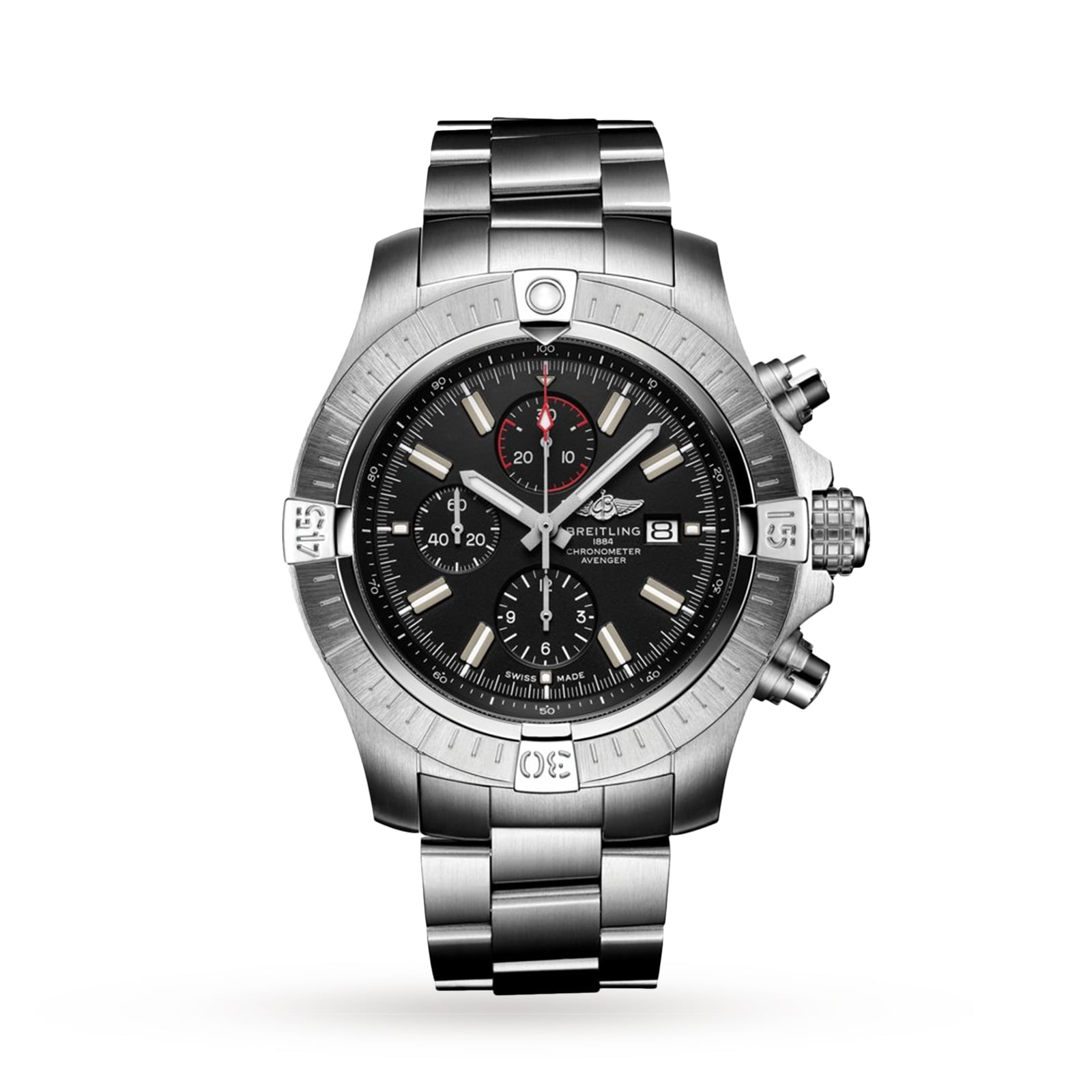 Breitling Super Avenger Chronograph 48 Stainless Steel Watch Breitling Super Avenger Chronograph 48 Stainless Steel Watch