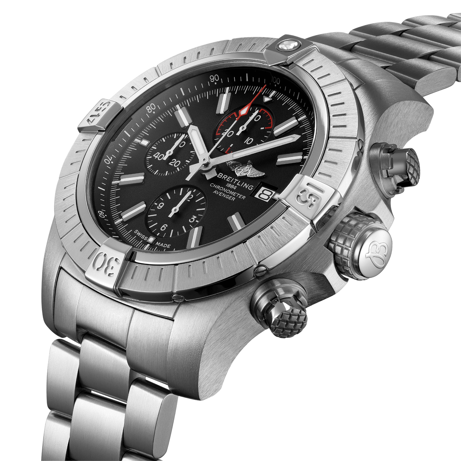 Breitling Super Avenger Chronograph 48 Stainless Steel Watch Breitling Super Avenger Chronograph 48 Stainless Steel Watch