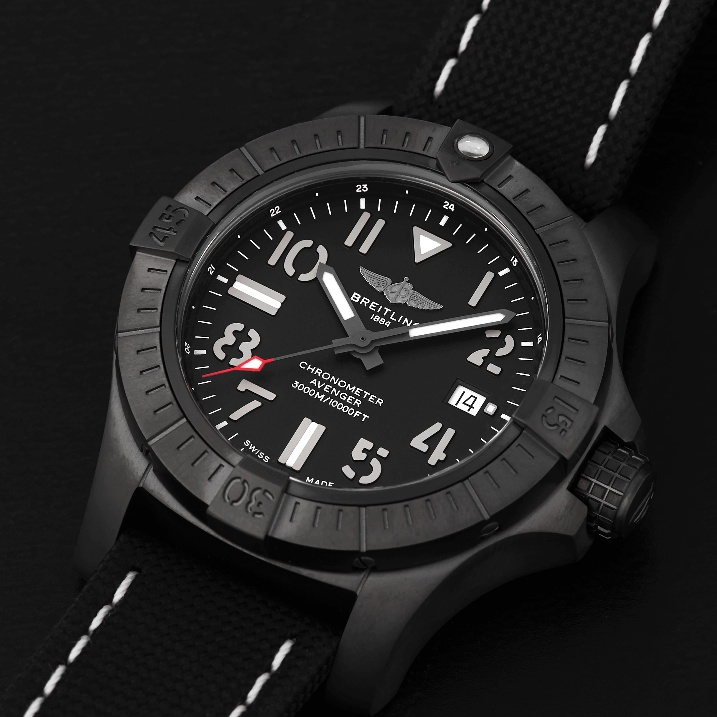 Breitling Avenger Automatic 45 Seawolf Night Mission Watch