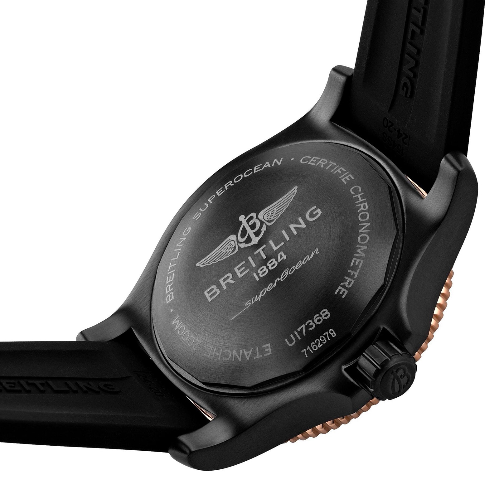 Breitling Superocean Automatic 46 Black Steel Watch Breitling Superocean Automatic 46 Black Steel Watch