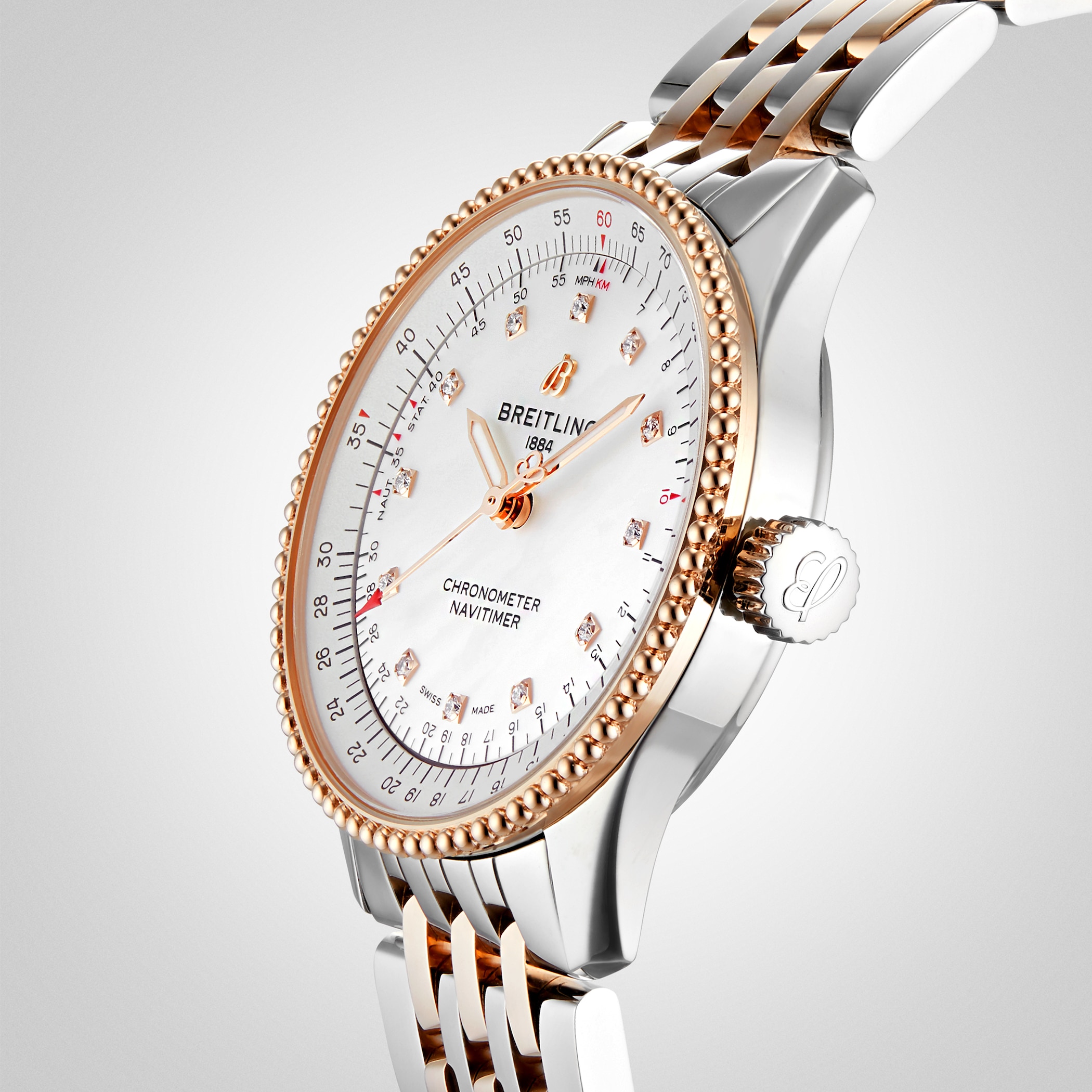 Breitling Navitimer Automatic 35 Stainless Steel & 18k Red Gold Watch Breitling Navitimer Automatic 35 Stainless Steel & 18k Red Gold Watch