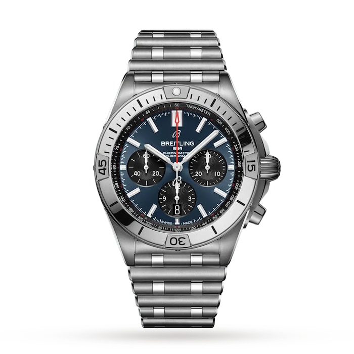 Breitling Chronomat B01 42 Stainless Steel - Blue Watch