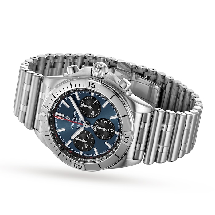 Breitling Chronomat B01 42 Stainless Steel - Blue Watch