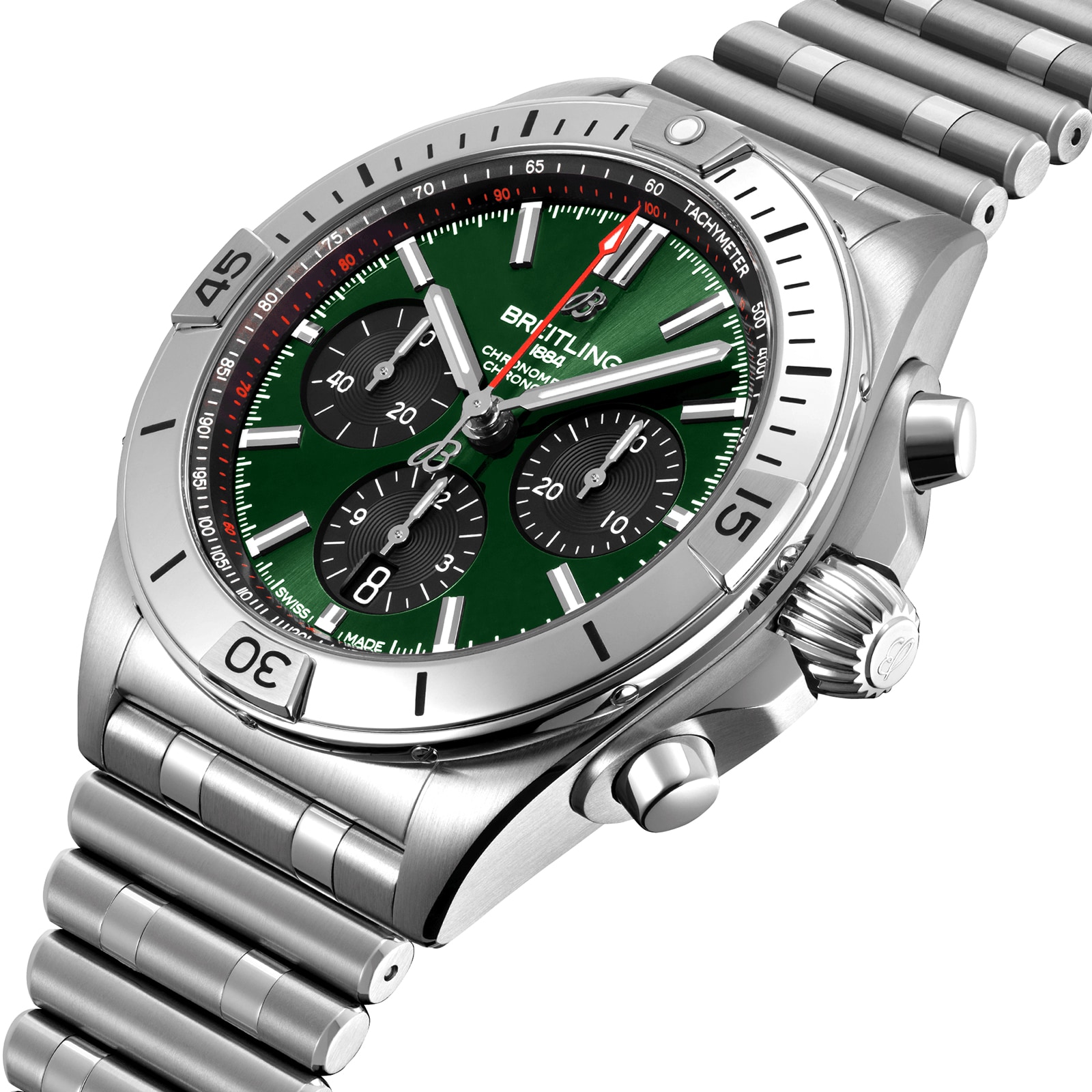 Breitling chronomat b01 best sale 42 bentley green steel