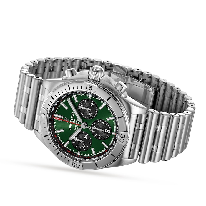 Breitling Chronomat B01 42 Bentley Stainless Steel Green Watch