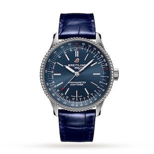 Breitling Navitimer Automatic 35 Leather Strap Watch