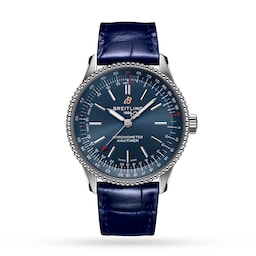 17531846 - Navitimer Automatic 35 Leather Strap Watch