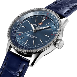 Breitling Navitimer Automatic 35 Leather Strap Watch