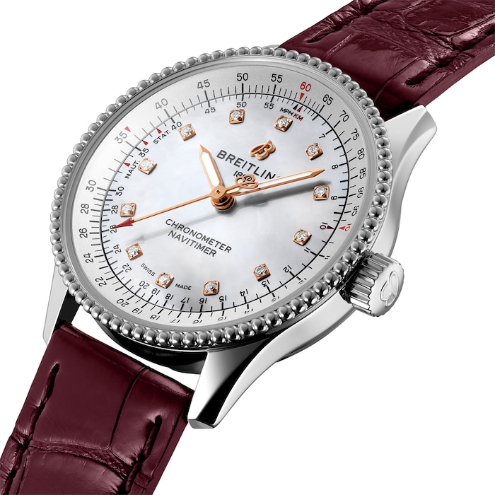 Breitling Navitimer Automatic 35 Leather Strap