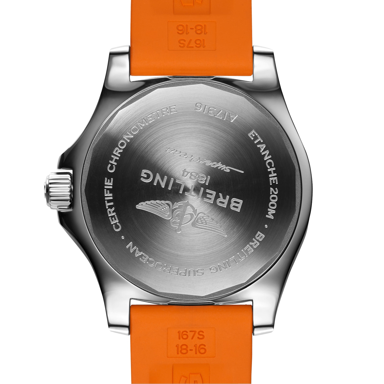 Breitling Superocean Automatic 36 Stainless Steel Orange Watch