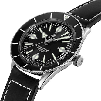 Breitling Superocean Heritage '57 Stainless Steel 42 Leather Strap Watch Breitling Superocean Heritage '57 Stainless Steel 42 Leather Strap Watch