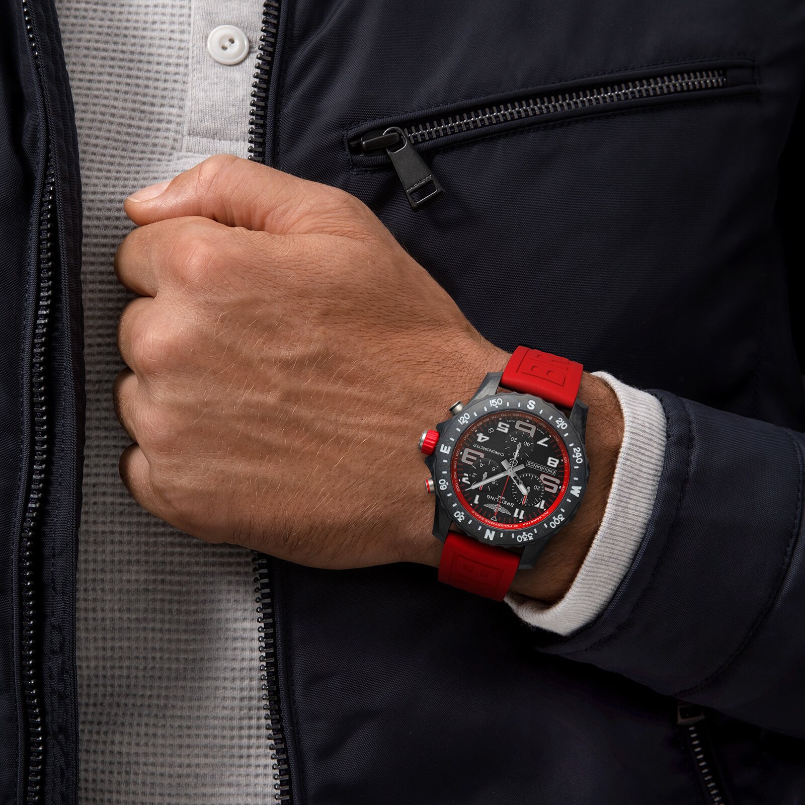Breitling Endurance Pro 44 Red Watch