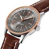 Breitling Navitimer Automatic 41 Anthracite Brown Leather Strap Watch