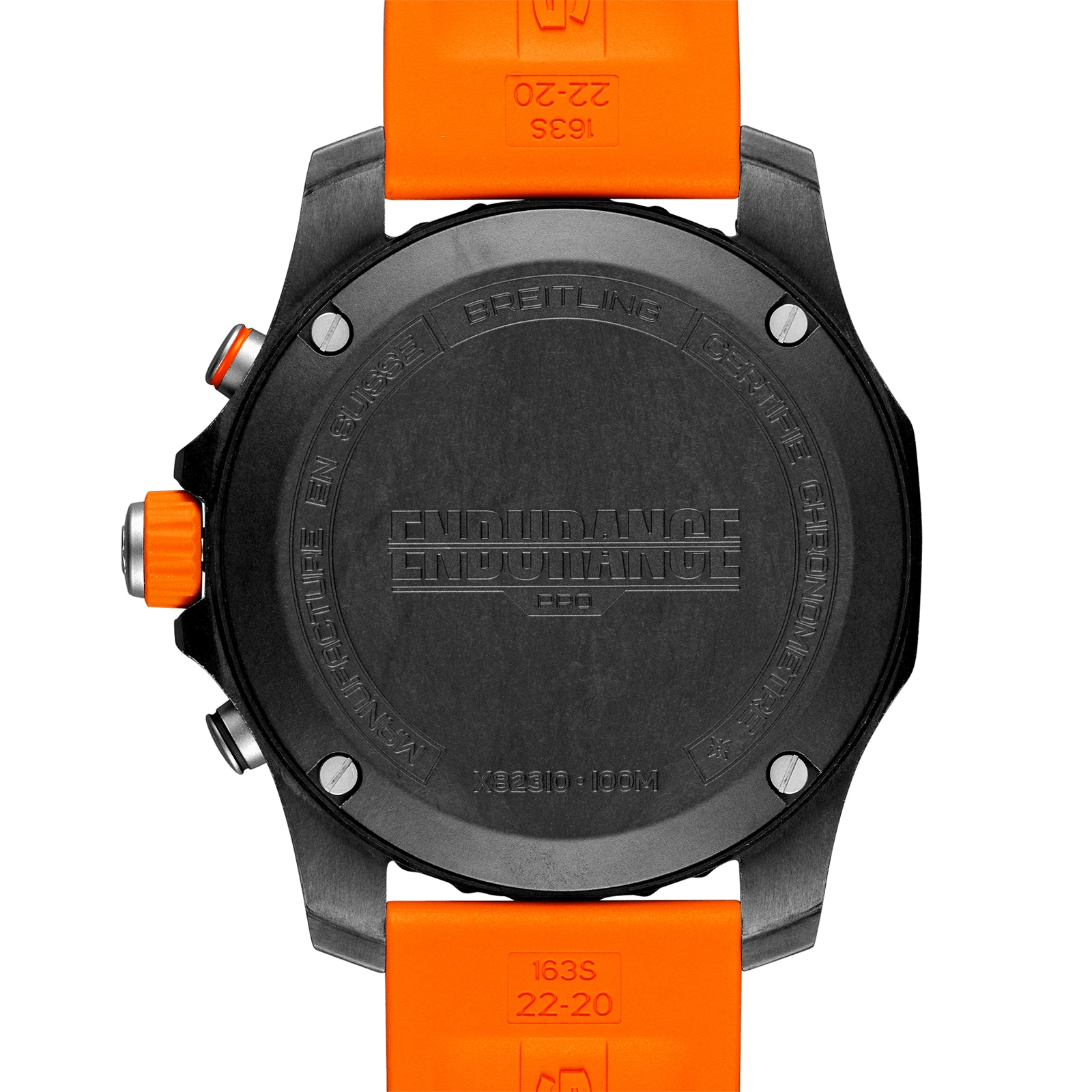 Breitling Endurance Pro 44mm Orange Rubber Strap Watch