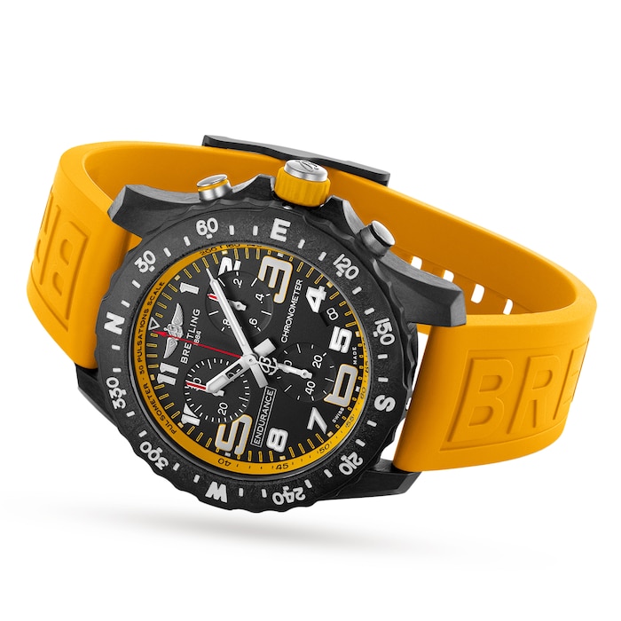 Breitling Endurance Pro 44mm Mens Watch Yellow