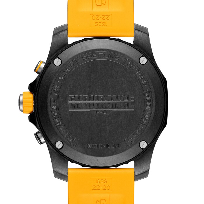 Breitling Endurance Pro 44 Yellow Rubber Strap