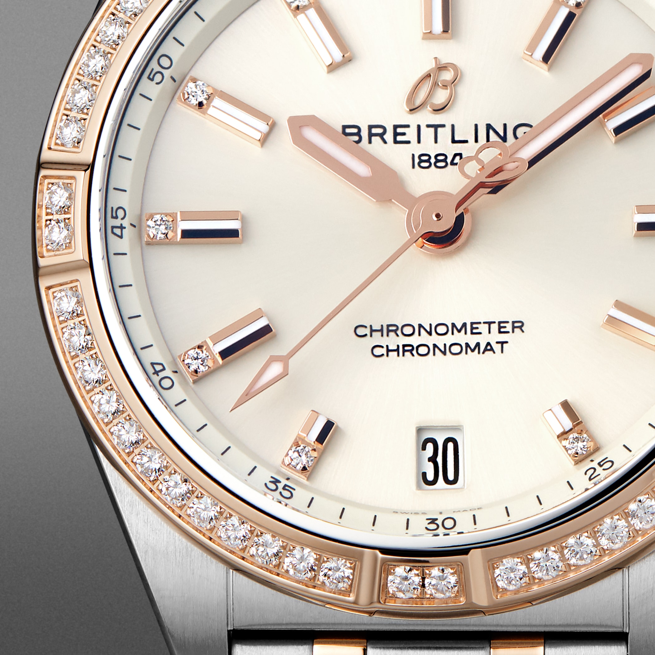 Breitling Chronomat 32 Stainless Steel & 18k Red Gold (gem-set) Watch Breitling Chronomat 32 Stainless Steel & 18k Red Gold (gem-set) Watch