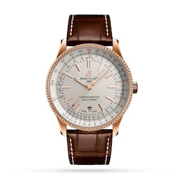 17531922 - Navitimer Automatic 18k Red Gold Leather Strap 41mm Mens Watch