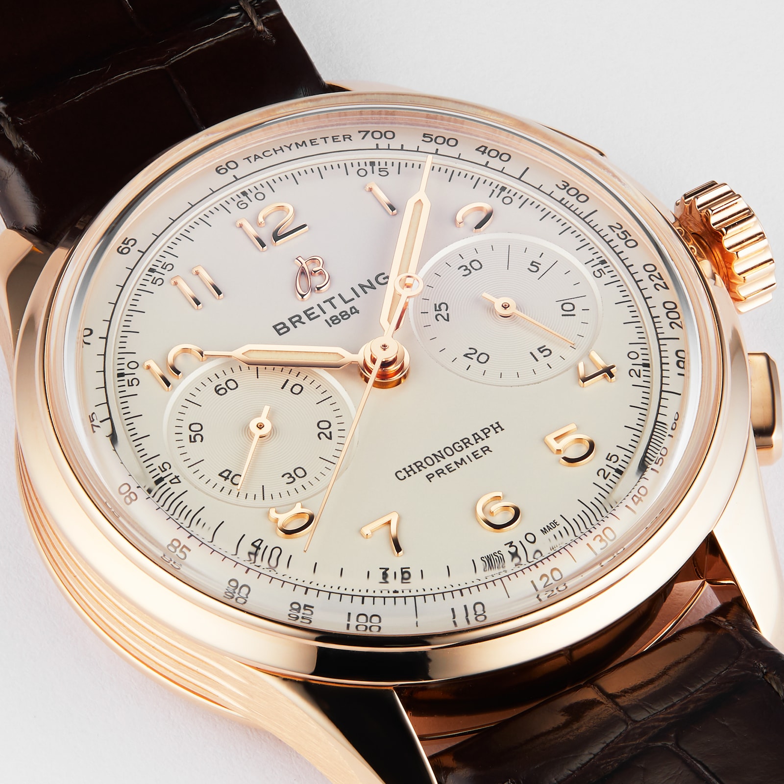 Breitling Premier B09 Chronograph 40 18k Red Gold Watch