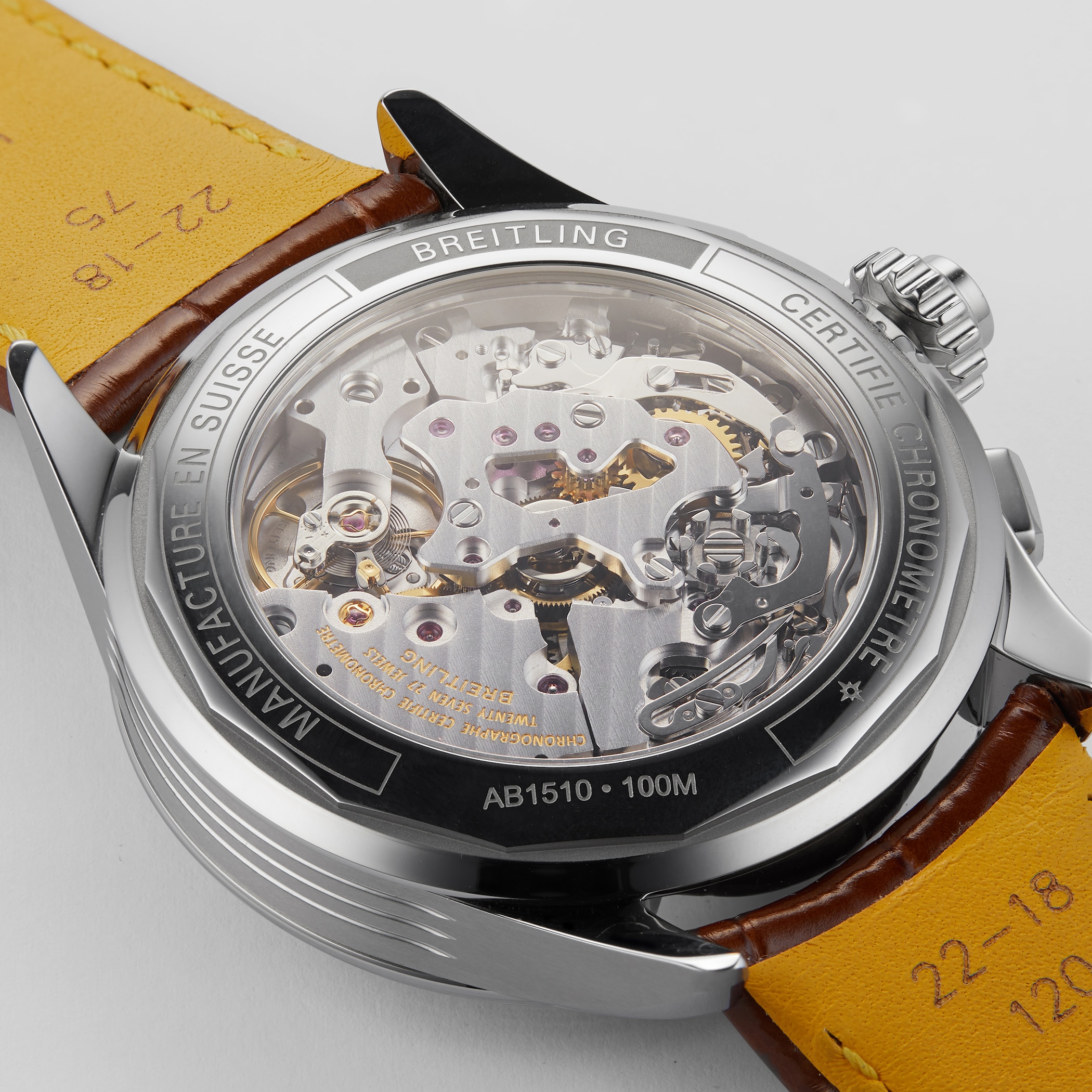 Breitling Premier B15 Duograph 42 Leather Strap Watch Breitling Premier B15 Duograph 42 Leather Strap Watch