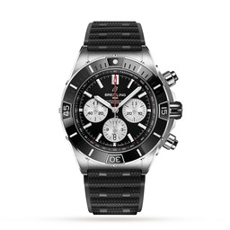 17531949 - Super Chronomat B01 44 Stainless Steel Rubber Strap Watch