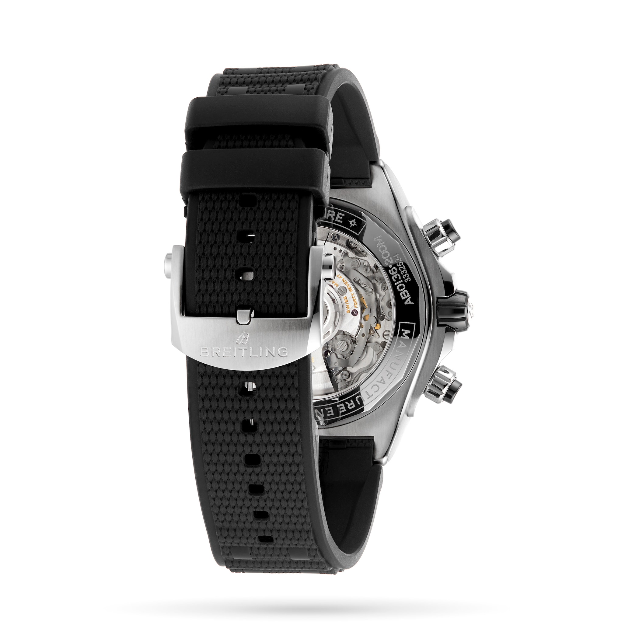 Breitling Super Chronomat B01 44 Stainless Steel Rubber Strap Watch Breitling Super Chronomat B01 44 Stainless Steel Rubber Strap Watch