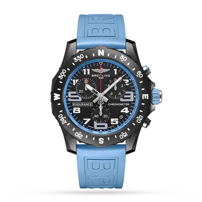 Breitling Endurance Pro 44mm Turquoise Rubber Strap