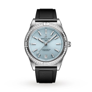 Breitling Chronomat Automatic 36 Stainless Steel & 18k grey gold Rubber Strap - Ice Blue Watch