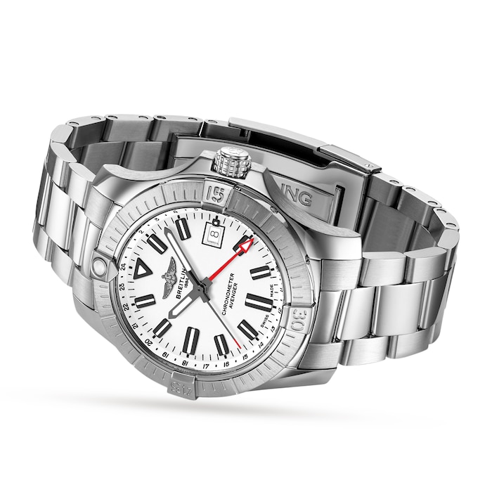 Breitling Avenger Automatic GMT 43 Stainless Steel Watch