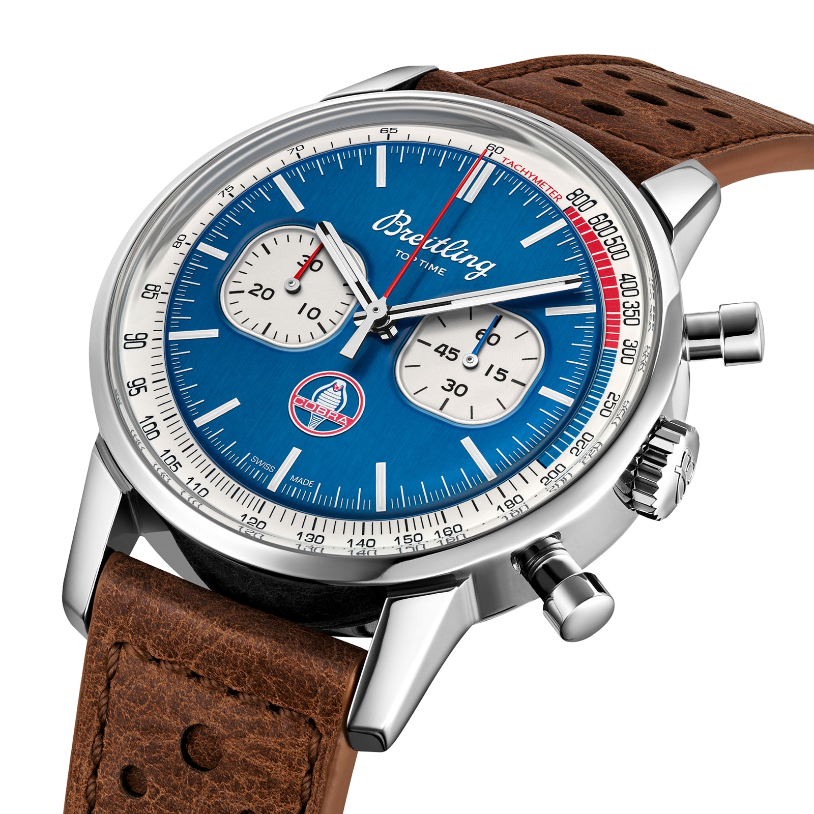 Breitling Top Time Shelby Cobra Stainless Steel - Blue Mens Watch Breitling Top Time Shelby Cobra Stainless Steel - Blue Mens Watch