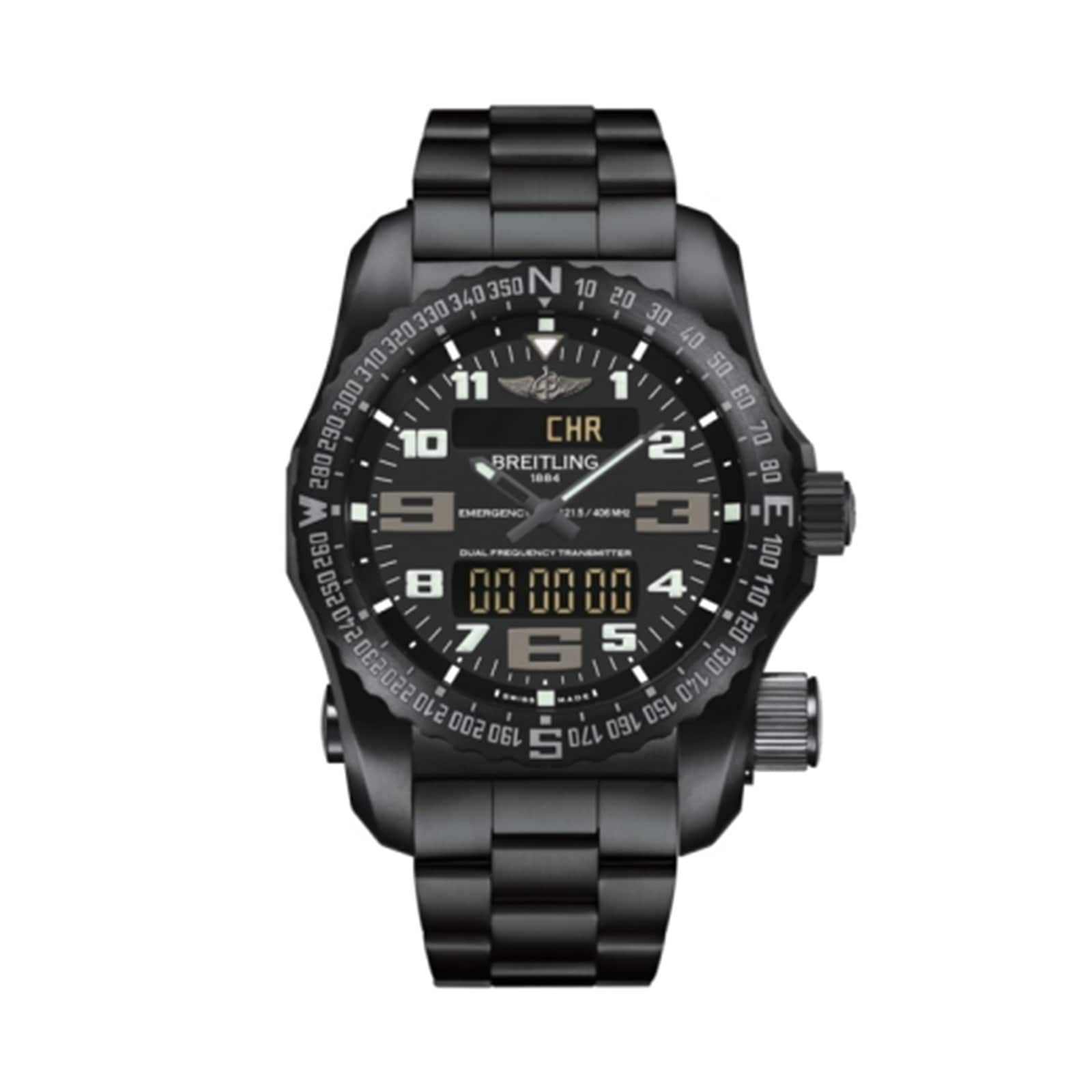 Breitling Emergency 51mm Mens Watch Black