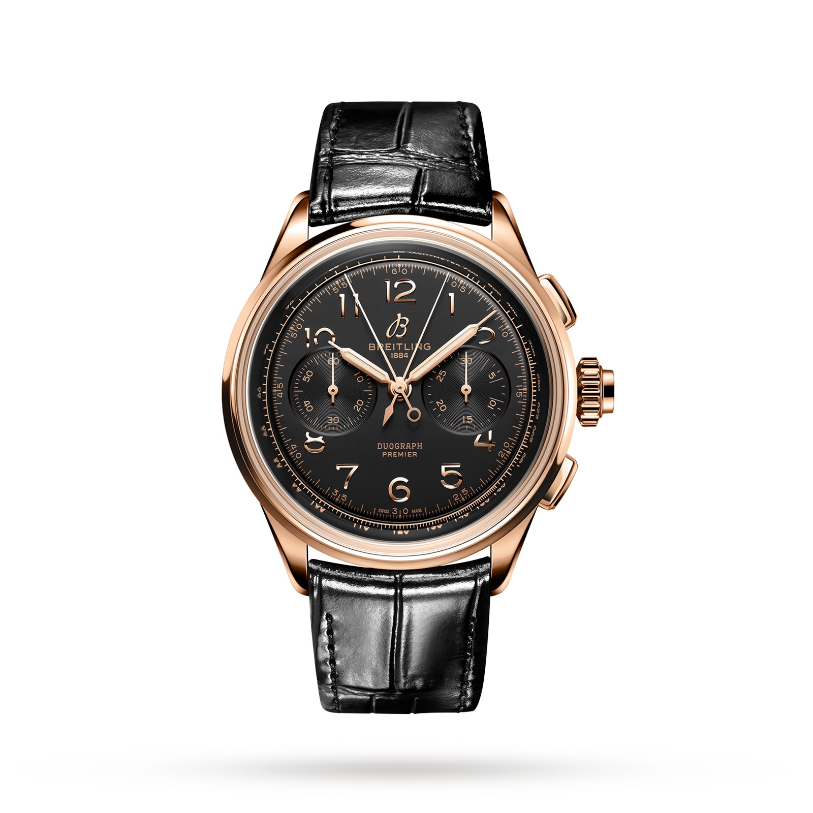 Breitling Premier B15 Duograph 42 18k Red Gold Watch