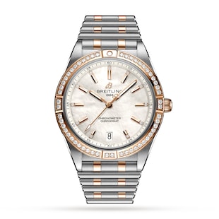 Breitling Chronomat Automatic 36 Stainless Steel & 18k Red Gold (Gem-set) - Mother of Pearl Watch