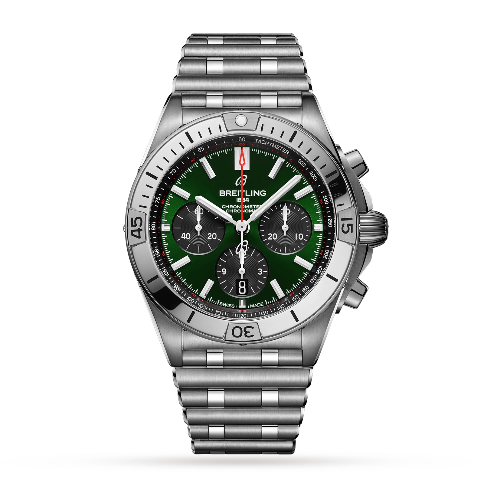 Breitling Chronomat B01 42 Stainless Steel - Green Watch Breitling Chronomat B01 42 Stainless Steel - Green Watch