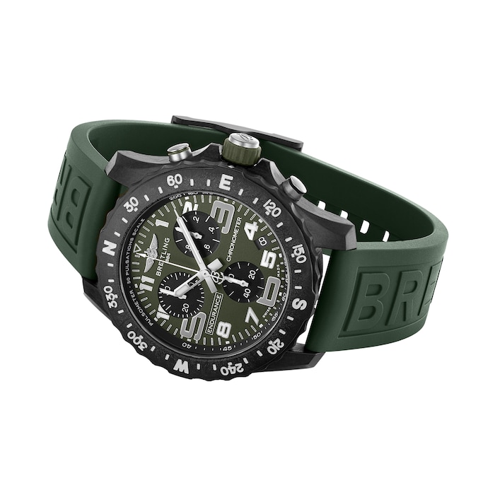 Breitling Endurance Pro 44mm Mens Watch Green - The Watches of Switzerland Group Exclusive
