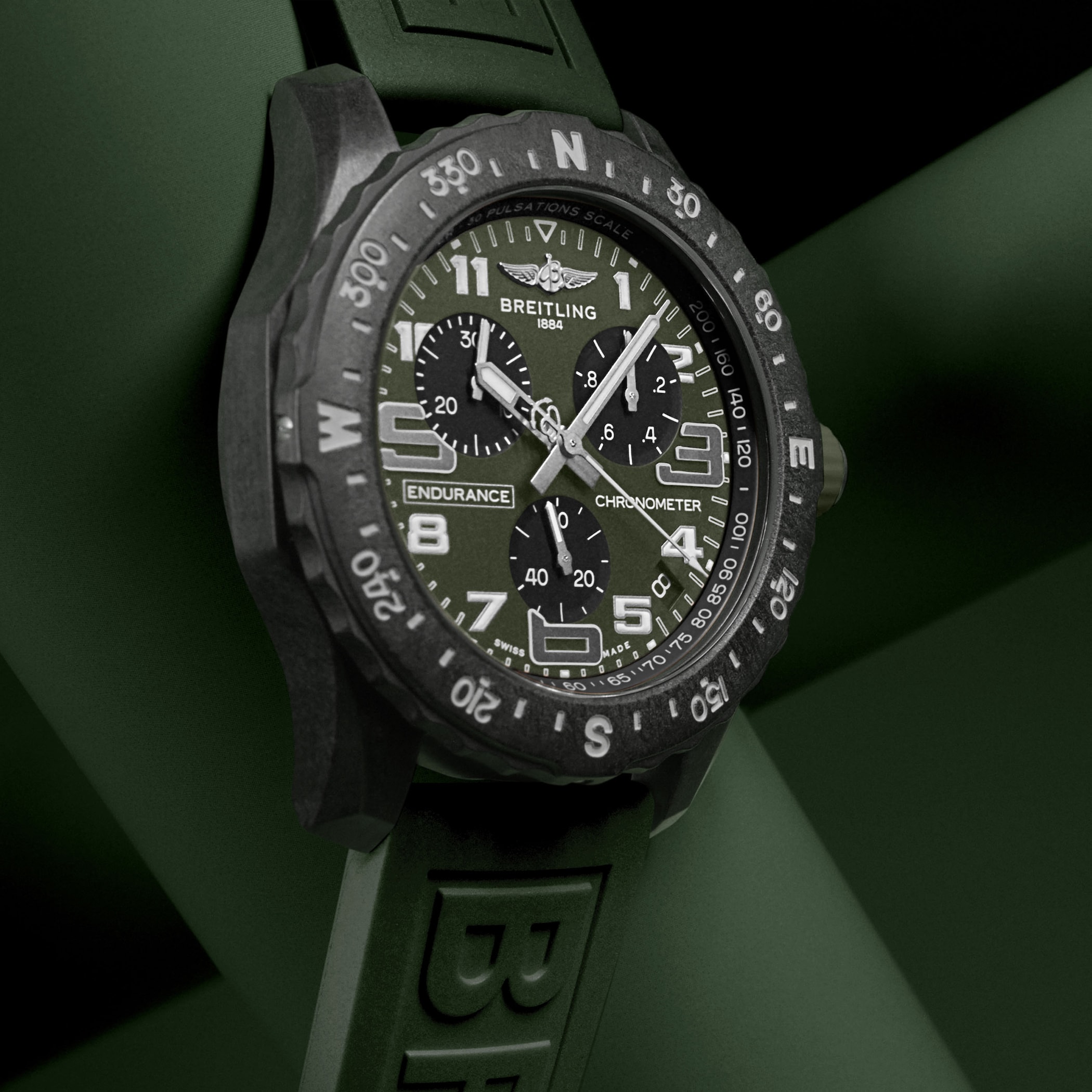 Breitling Endurance Pro 44mm Mens Watch Green - The Watches of Switzerland Group Exclusive Breitling Endurance Pro 44mm Mens Watch Green - The Watches of Switzerland Group Exclusive