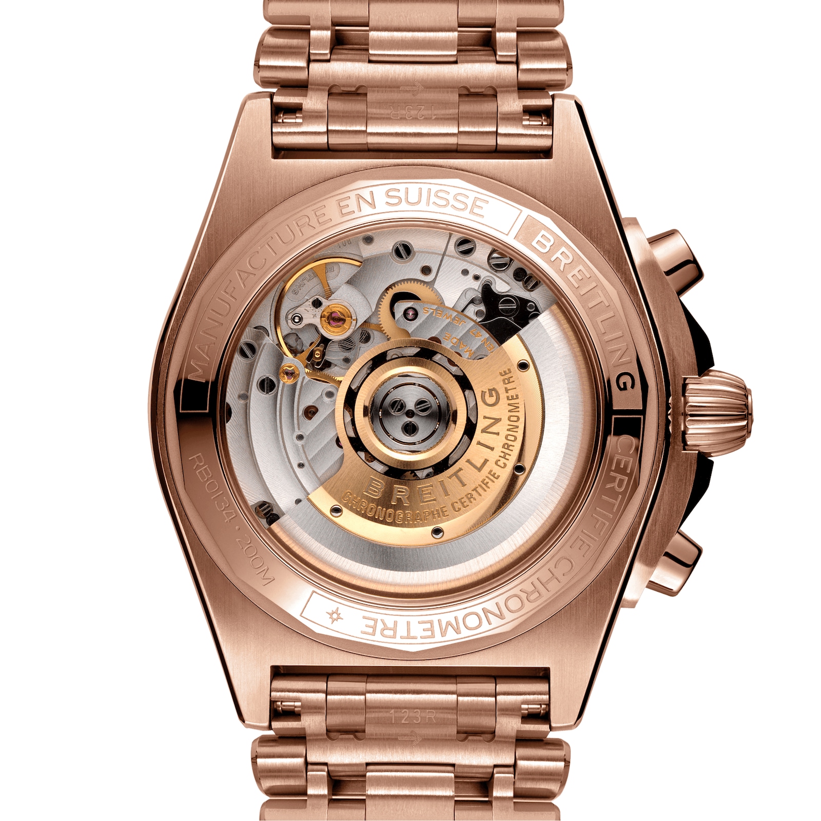 Breitling Chronomat B01 42 18k Red Gold Watch